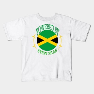 Powered by Jamaican Stew Peas Kids T-Shirt